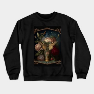 Wiccan witchcraft Moth and magic of night 2 Crewneck Sweatshirt